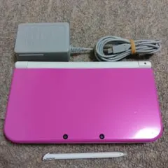 ☆良品☆ new Nintendo 3DSLL ピンク×ホワイト ☆うごくメモ帳