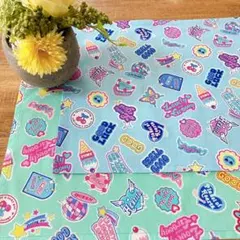 30×40ゆめかわ♡ポップ柄2枚　ランチョンマット入園入学　女の子