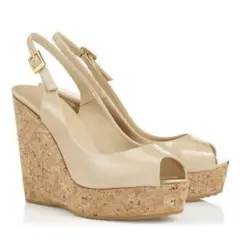 【Jimmy Choo】PROUVA ロゴメタルウェッジ サイズ35