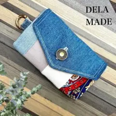 ハンドメイド デニムリメイク 携帯 ティッシュケース