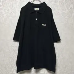 The Fox Collection ポロシャツ PENNEYS 鹿の子 黒 綿のサムネイル