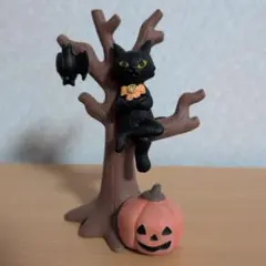 未使用品♡デコレ キャットノワール「木の上のネコ」ノワール・ハロウィン