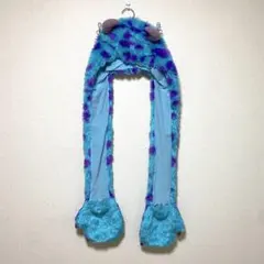 ディズニー　サリーフード付きマフラー　モンスターズインク