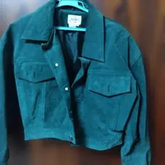 超メルカリ市限定1VIA MAX ダークグリーン レザー ジャケット M