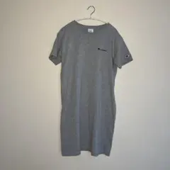 Champion カットソーワンピース M グレー 半袖のサムネイル