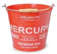 【新品✮未使用】MERCURY ブリキバケツ スモール レッドのサムネイル