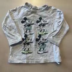 H&M ミッキー　ロンT 80cm
