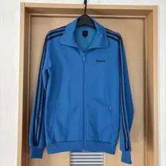 adidas 水色 トラックジャケット Ｌ