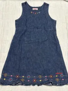 値下げ不可 ミキハウス デニムジャンパースカート 130