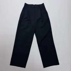 UNIQLO ユニクロ タックワイドパンツ S ブラック きれいめ シンプル