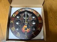 ギターとスピーカー デザイン 掛け時計