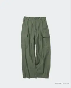 UNIQLO ワイドストレートカーゴパンツ 53 GREEN S