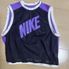 NIKE メッシュタンクトップ 黒・紫　ガールズ ルーズトップス