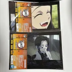 ② 鬼滅の刃　一番くじ　H賞　ミニビジュアルポスター　竈門禰豆子　胡蝶しのぶ