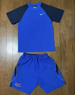Nike 青 Tシャツ ショートパンツ セット　ペナルティーサッカーパンツ　2点
