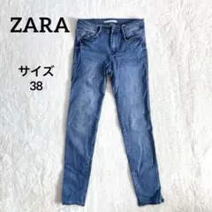 ザラ　ZARA デニム　ストレートデニムパンツ　スキニーパンツ　Ｍ