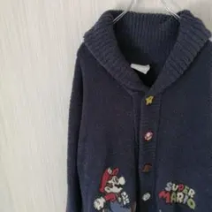 ジェラートピケ　カーディガン　ルームウェア　スーパーマリオ