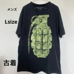 メンズプリント Tシャツ Lサイズ　古着