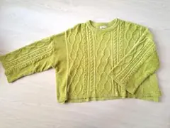 最終値下げ【美品】編みニット、セーター、レディース、LL、ブランド不明