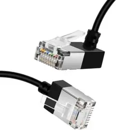 イーサネットケーブル 超薄型　LANケーブル ブラック　約5m