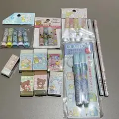 すみっコぐらし リラックマ 文房具セット 鉛筆ホルダー 消しゴム　キャップのサムネイル
