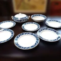 ニッコー　ダブルフェニックス　 蓋付きボウル 　大鉢　プレート 葡萄柄のサムネイル