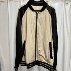 コムサイズム メンズ フェイクレザー コンビ ジップ ブルゾン