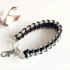 ハンドスラップ スマホストラップ パラコード 携帯 おしゃれ 黒 ベージュ