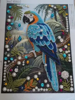 ダイヤモンドアート キット オウム 30x40cmのサムネイル