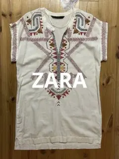 ZARA BASIC 刺繍入り半袖チュニックのサムネイル