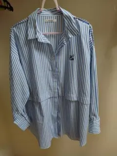 ナイスクラップストライプシャツ、フリーサイズ