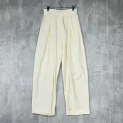 ♪　ラジエム　La-gemme　ズボン　白系　ワイド　タック　パンツ