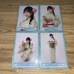 日向坂46 2025年 浴衣 生写真 直筆サイン　山口陽世 山口陽世 日向坂46 2025 浴衣 生写真 4種コンプ - メルカリ