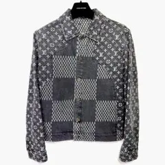 リーバイス　デニムGジャン ヴィトンモノグラムカスタムデザイン　ヴィンテージ　L 2025年最新】LOUIS VUITTON メンズ Gジャン・デニムジャケットの