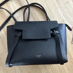CELINE ベルトバッグ　ブラック　ナノ