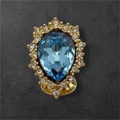 美品✨Christian Dior ディオール イヤリング 片耳 ブルーストーン