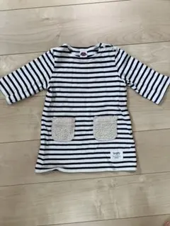 SHIPS KIDS ボーダー ワンピース ボアポケットのサムネイル