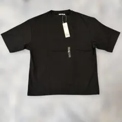 【新品タグ付】Uniqlo U エアリズムコットンオーバーサイズTシャツ黒XXL