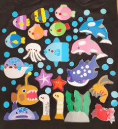 きのこ様専用 壁面飾り海の生き物 　ずっと使えるラミネート済み☆