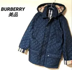 バーバリー　キルティングコート　ノバチェック　中綿コート　160　2way　美品