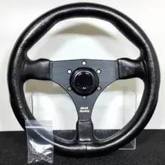 Black Racing ステアリング Dogfight SPL Race Pro Steering Wheel - 350mm Leather | NDF Café