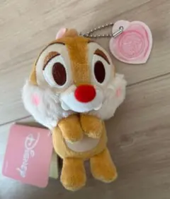 ディズニー チップ ぬいぐるみ 約15cm キーホルダー付き