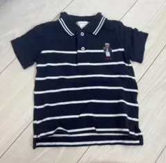 Ralph Lauren ポロシャツ 12M ネイビー/ホワイト ポロベア