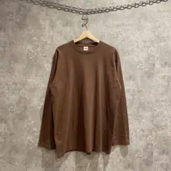 新品未使用 UnitedAthle ユナイテッドアスレ ロンＴ 無地 ブラウン