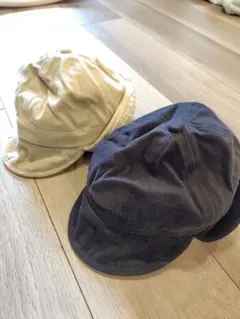 キッズ　裏フリース帽子　耳当てあり 2色セット