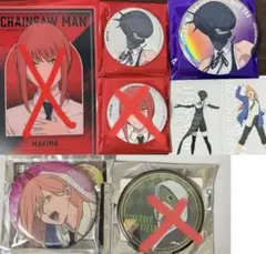 ベースヤードチェンソーマン　バッジ/クリアアートカード　マキマ / レザ/パワー