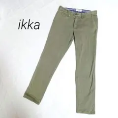 ikka イッカ チノパン カジュアルパンツ Sサイズ オリーブグリーンのサムネイル