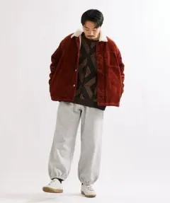 コーデュロイトラッカーボアジャケット