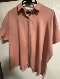 ☆ひろりん☆様専用　ユニクロ　ピンク 半袖シャツ ボタン付き