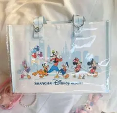 (2/3まで販売)上海ディズニー　バッグ　PVC透明カバー　S ミニーのパルパル